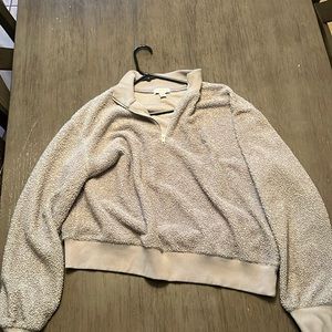 Topshop size 12/L half zip jacket from Nordstrom in gray